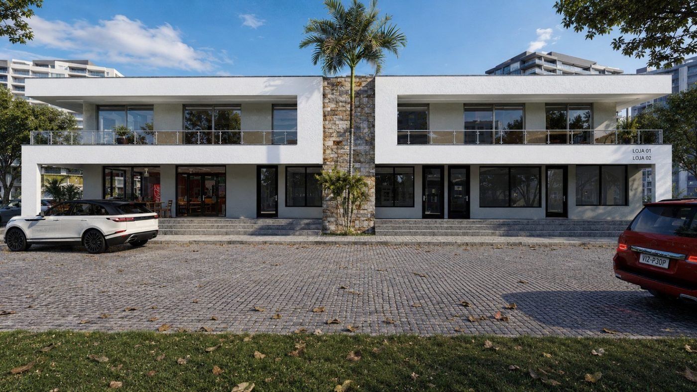 Projecto 04 — casas geminadas com comércio